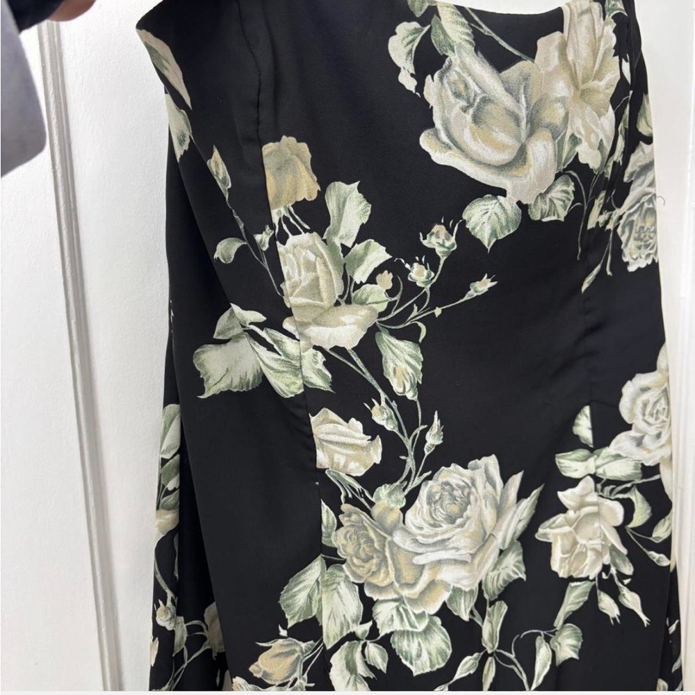 Scott McClintock Black Floral Strapless Dress - Picture 5 of 6